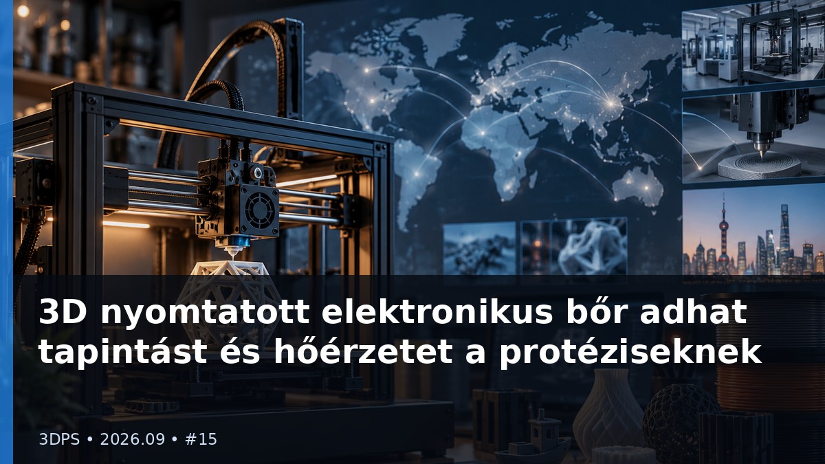 3D nyomtatott elektronikus bőr adhat tapintást és hőérzetet a protéziseknek