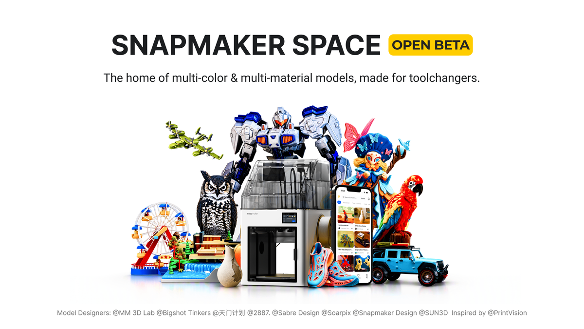 Snapmaker Space: its own model platform enters open beta