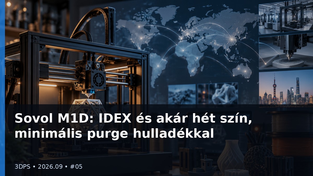 Sovol M1D Combines IDEX and Tool Changing for Up to Seven Colors with Minimal Purge Waste